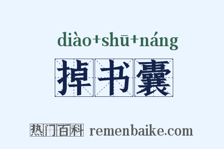 掉书囊是什么意思的图片